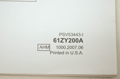 Honda BF200A BF225A Shop Manual Third Ed. Addendum 1