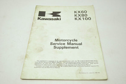 Kawasaki KX60 KX80 KX100 Service Manual Supplement