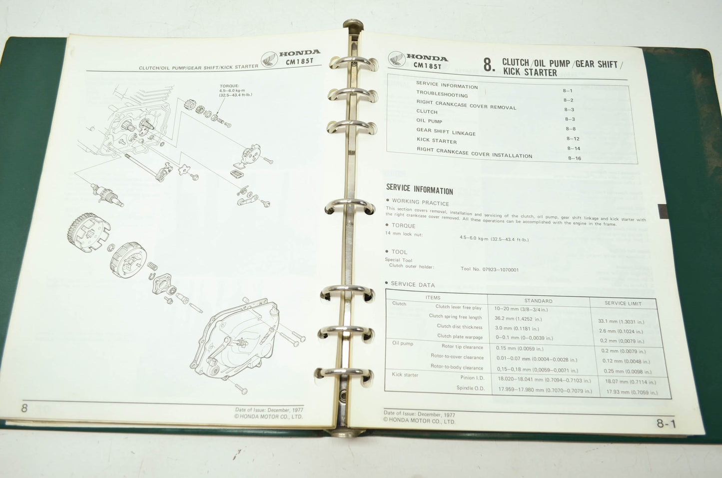 OEM Honda 6141901 Shop Manual CM200 250
