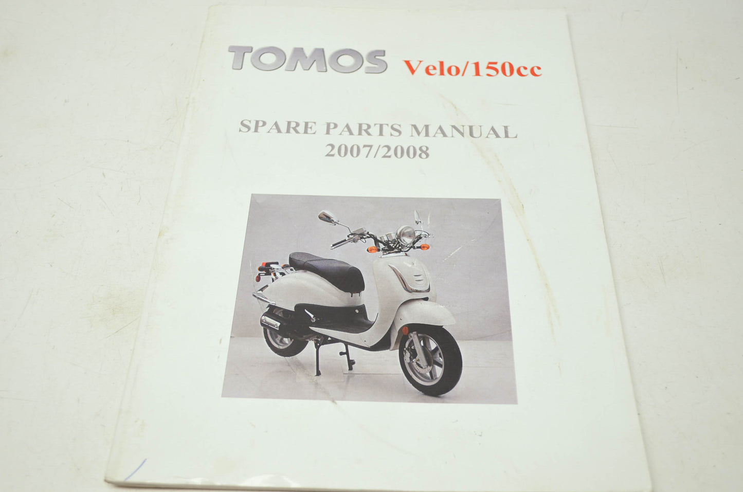 Tomos 2007-08 Velo/150cc Spare Parts Manual