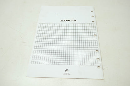 Honda Generator EX3300SK1 EX4500SK1 Shop Manual Supplement