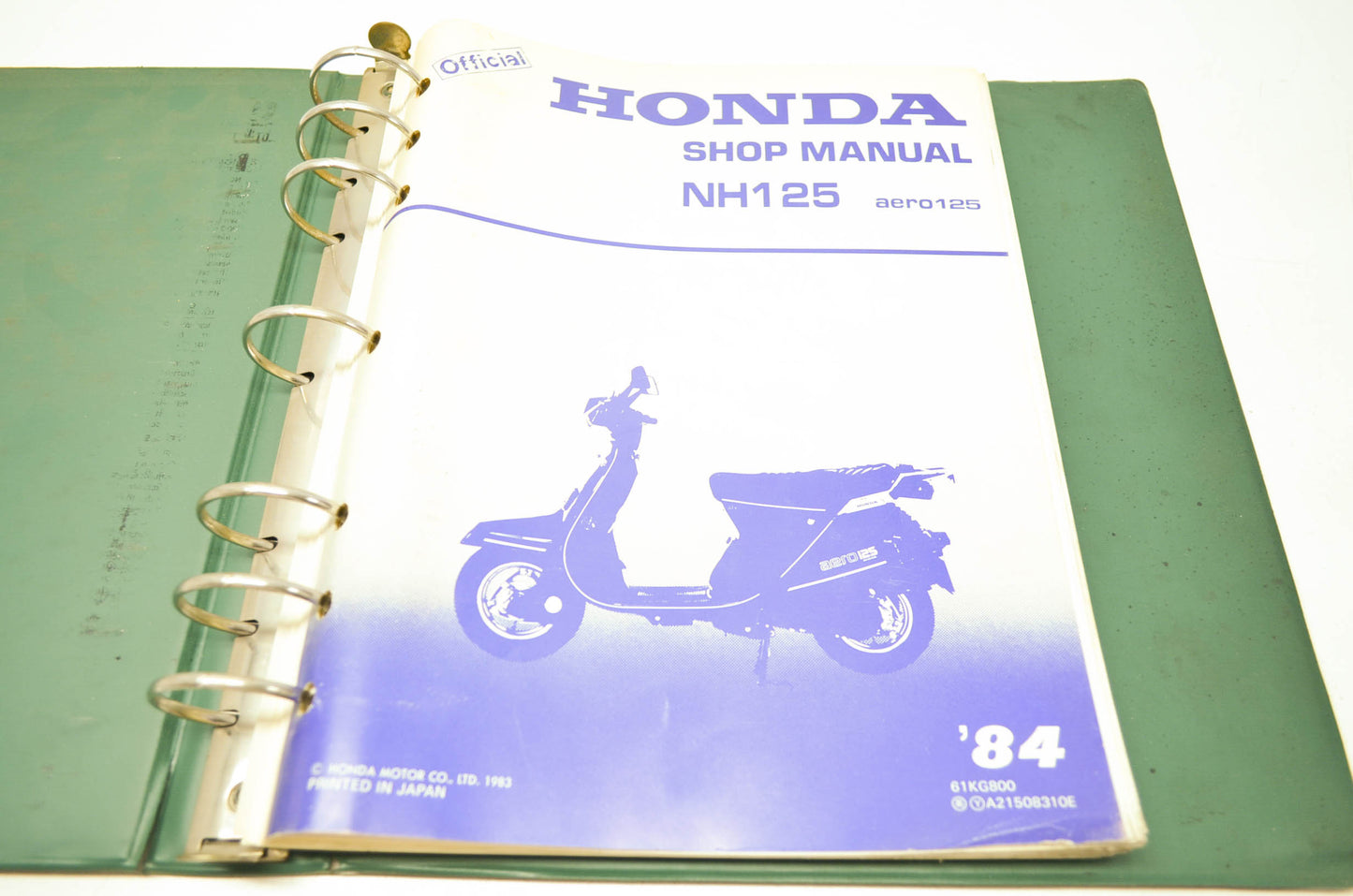 Honda 84 NH125 aero125 Shop Manual