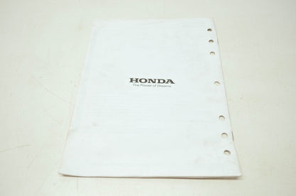 OEM Honda 61ZB701A EX3300S EX4500S Shop Manual Addendum 1
