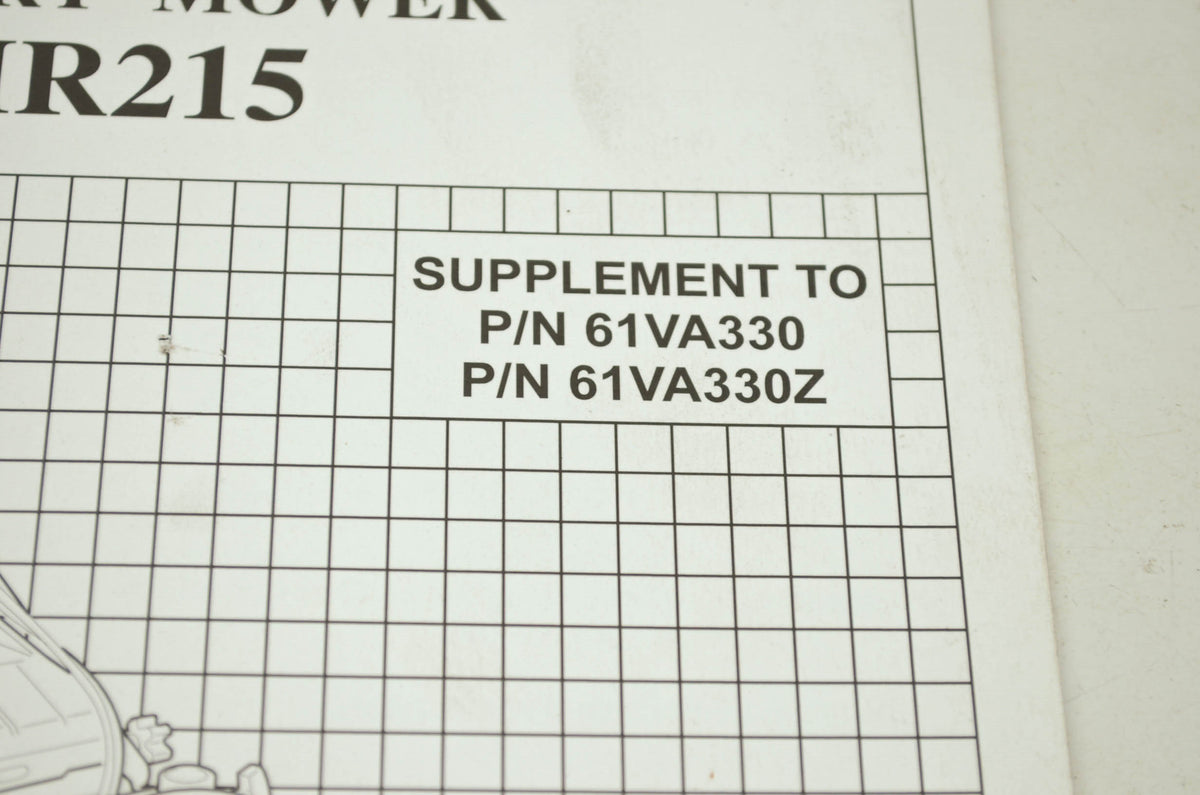 OEM Honda 61VA330Y Service Manual HR195/21