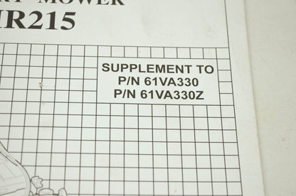 OEM Honda 61VA330Y Service Manual HR195/21