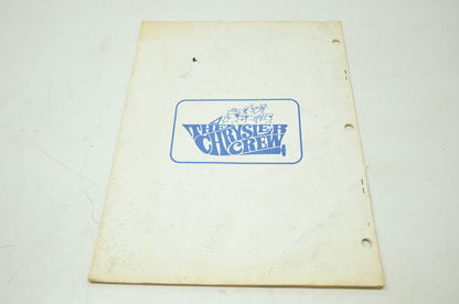 Chrysler Outboard Motors 10HP 'Sailor' Service Manual