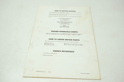 Gilson Rear Tine Tiller 51134 Owner's Manual