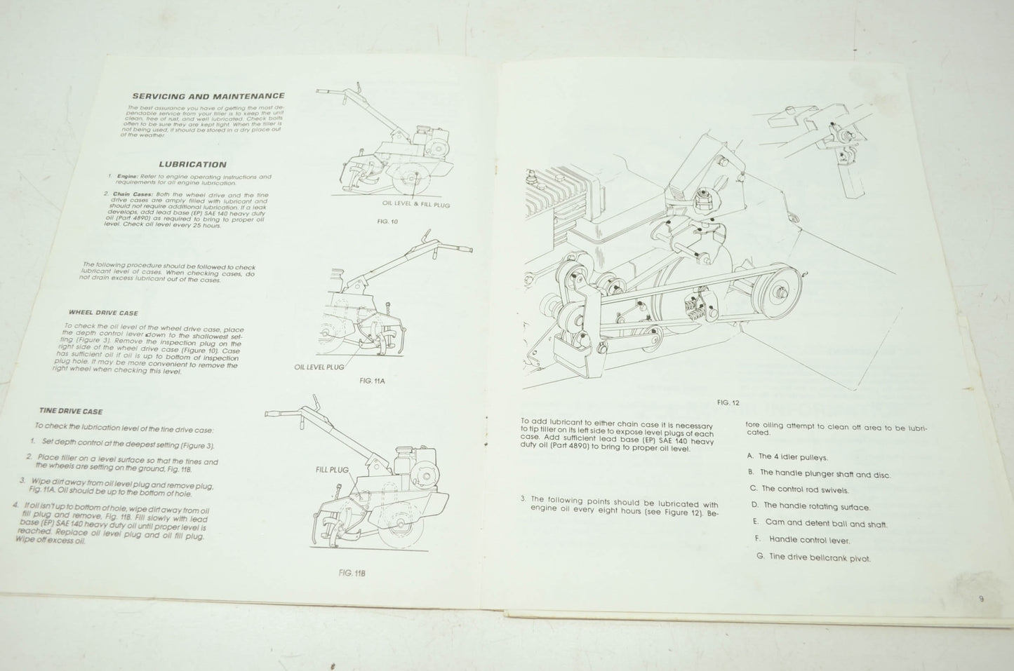 Gilson Rear Tine Tiller 51134 Owner's Manual