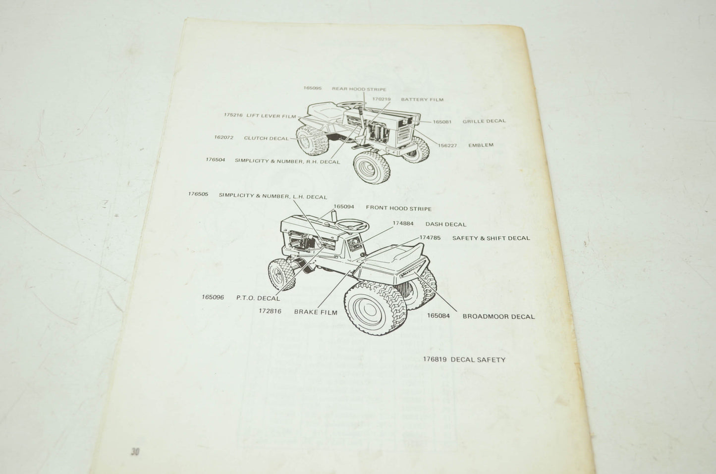 Simplicity Broadmoor 738 Tractor Owner's Manual