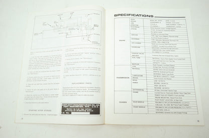 Simplicity Broadmoor 738 Tractor Owner's Manual