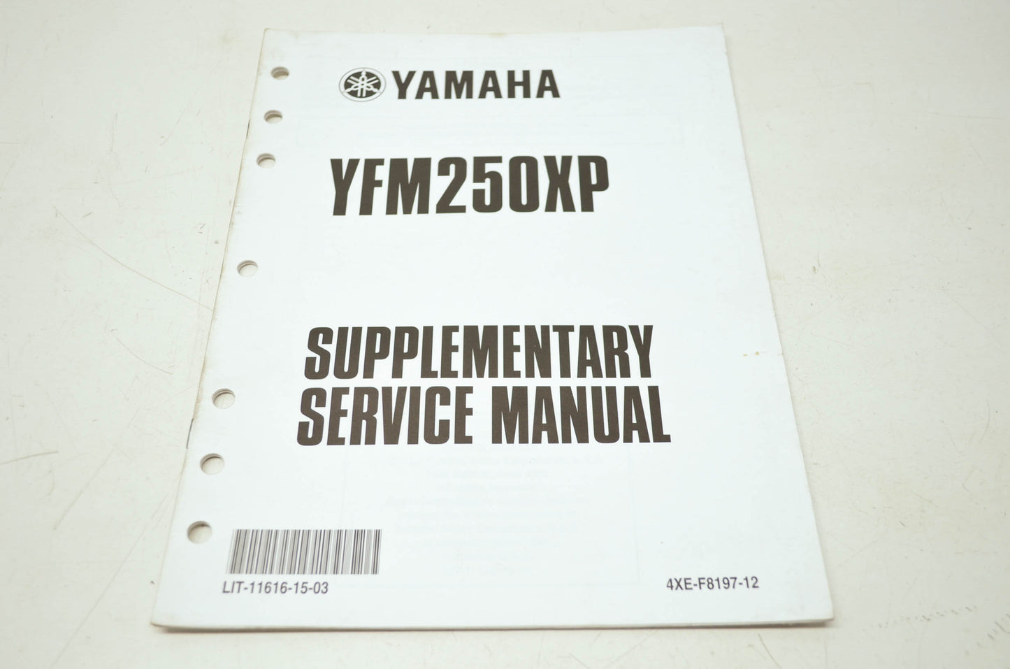 OEM Yamaha LIT-11616-15-03 YFM250XP-S Service Manual Supplement