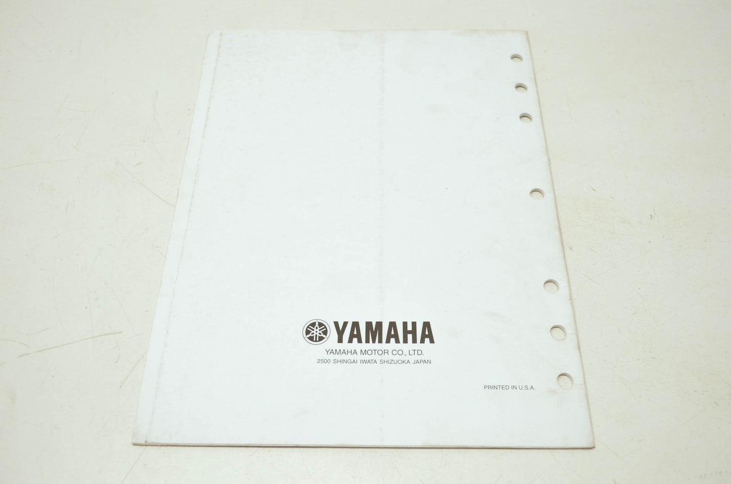 OEM Yamaha LIT-11616-15-03 YFM250XP-S Service Manual Supplement
