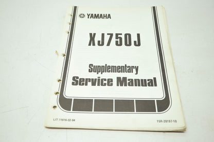Yamaha XJ750J Supplementary Service Manual
