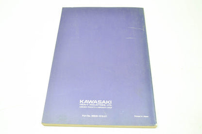 Kawasaki 89 90 Model Service Specifications Handbook