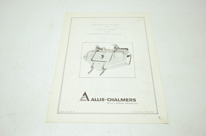 Allis-Chalmers 42' Rotary Mower 2025080 Operating Instructions