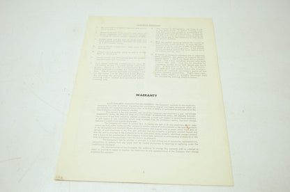 Allis-Chalmers 42' Rotary Mower 2025080 Operating Instructions