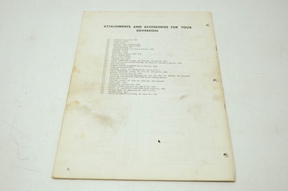 Simplicity Sovereign Riding Tractors Manual
