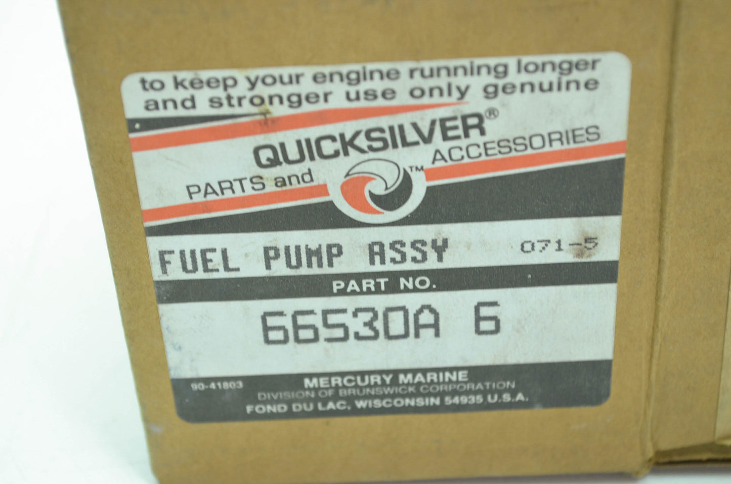 NEW OEM Mercury Fuel Pump Assembly Kit 66530A6 NOS