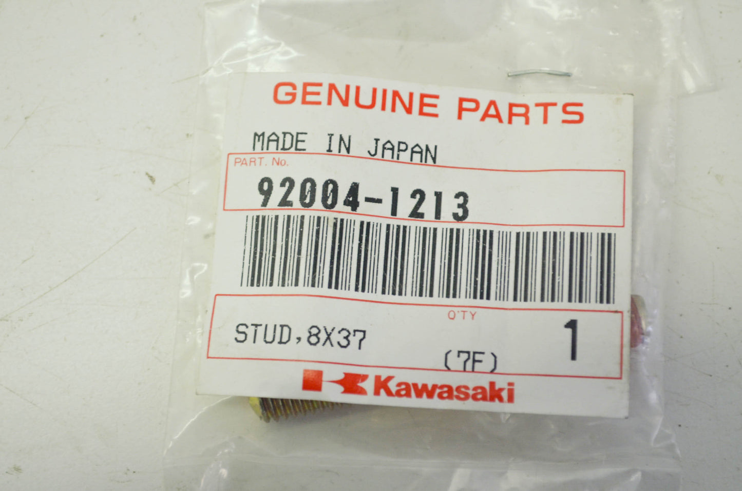 OEM Kawasaki 92004-1213 Stud 8X37 NOS