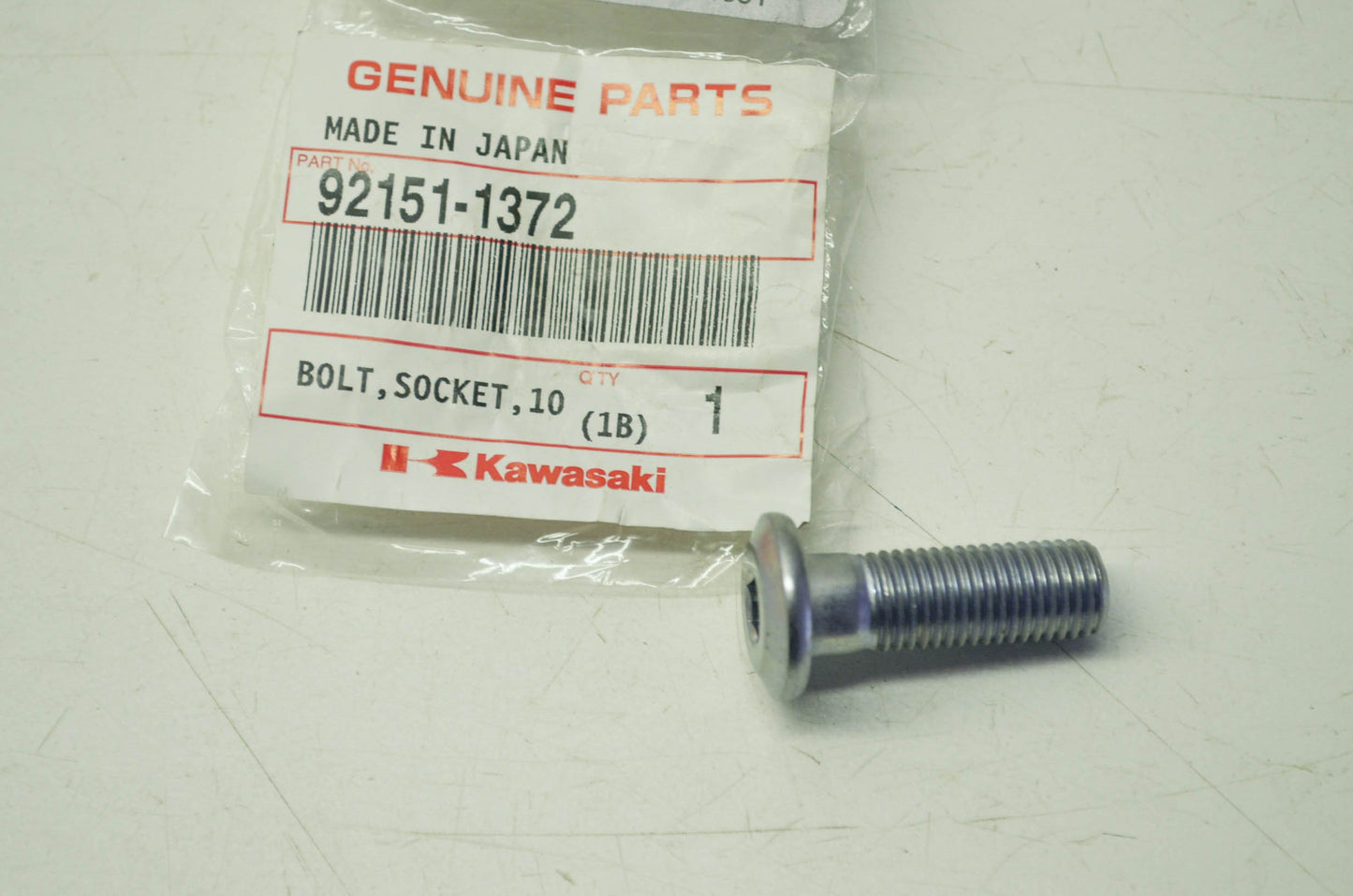 OEM Kawasaki 92151-1372 Socket Bolt 10X30 NOS