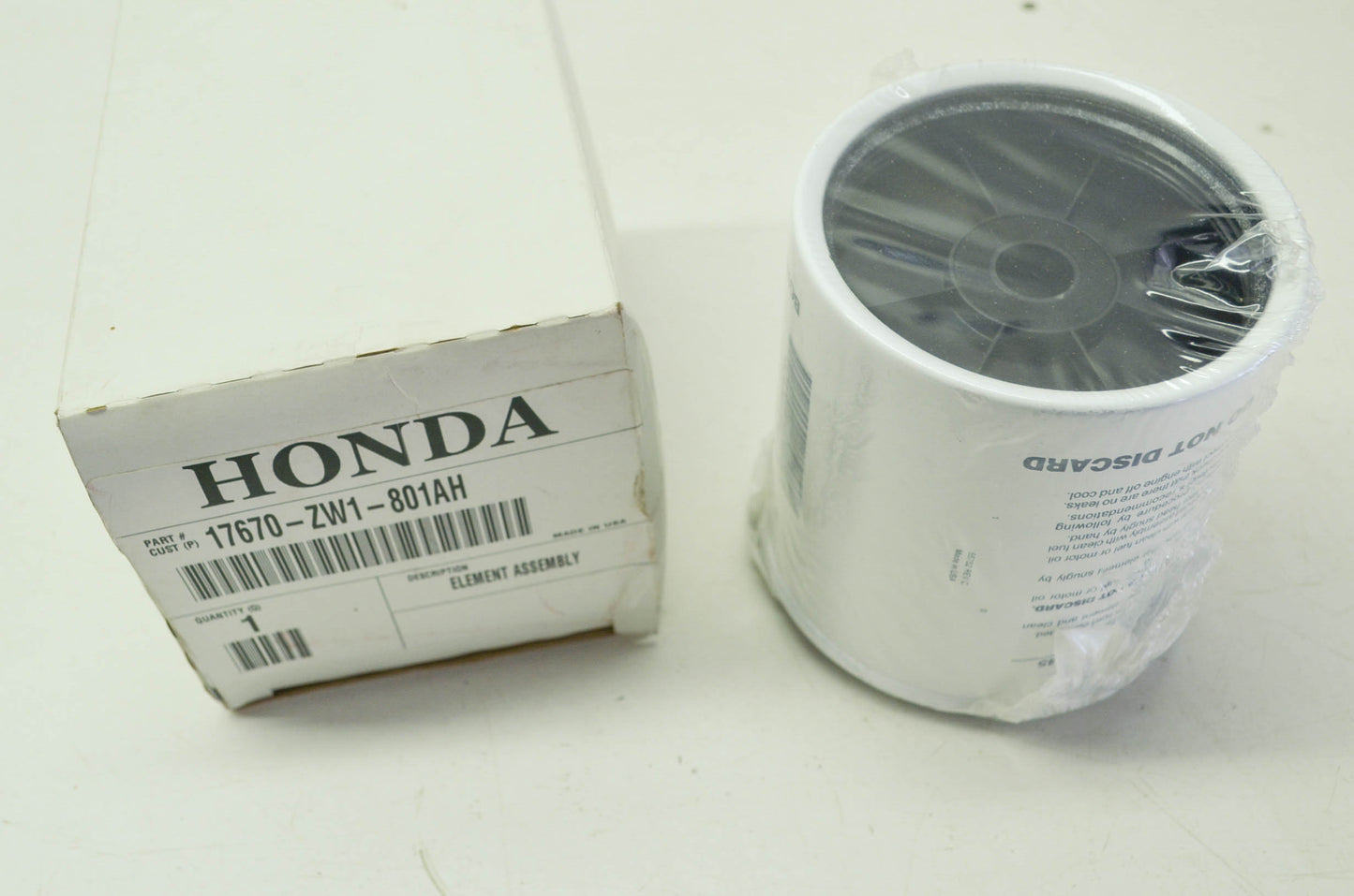 OEM Honda 17670-ZW1-801AH Re-Fill Cartridge NOS