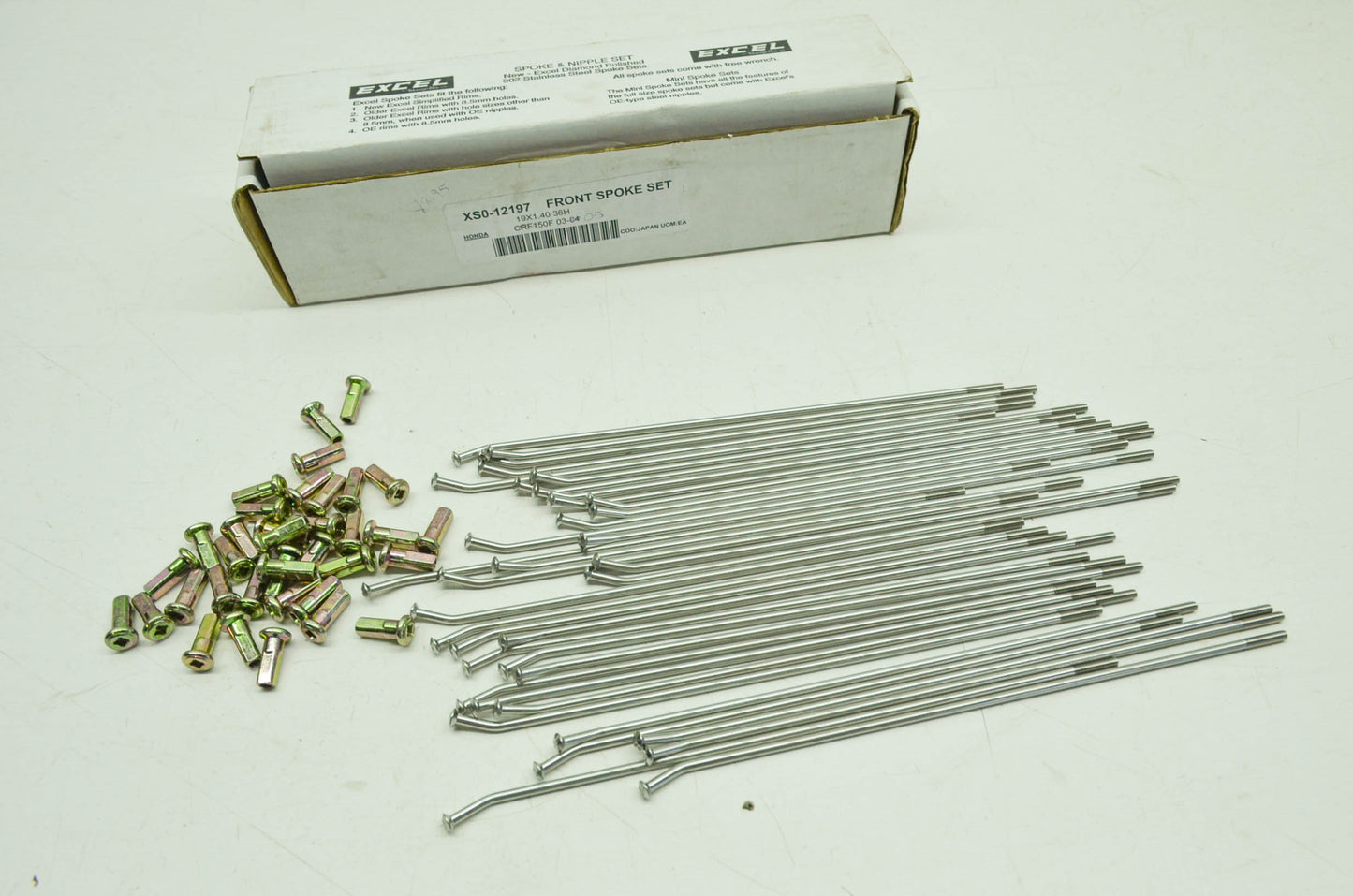 NEW Excel Front Wheel Spoke Kit 219X1.4 NOS