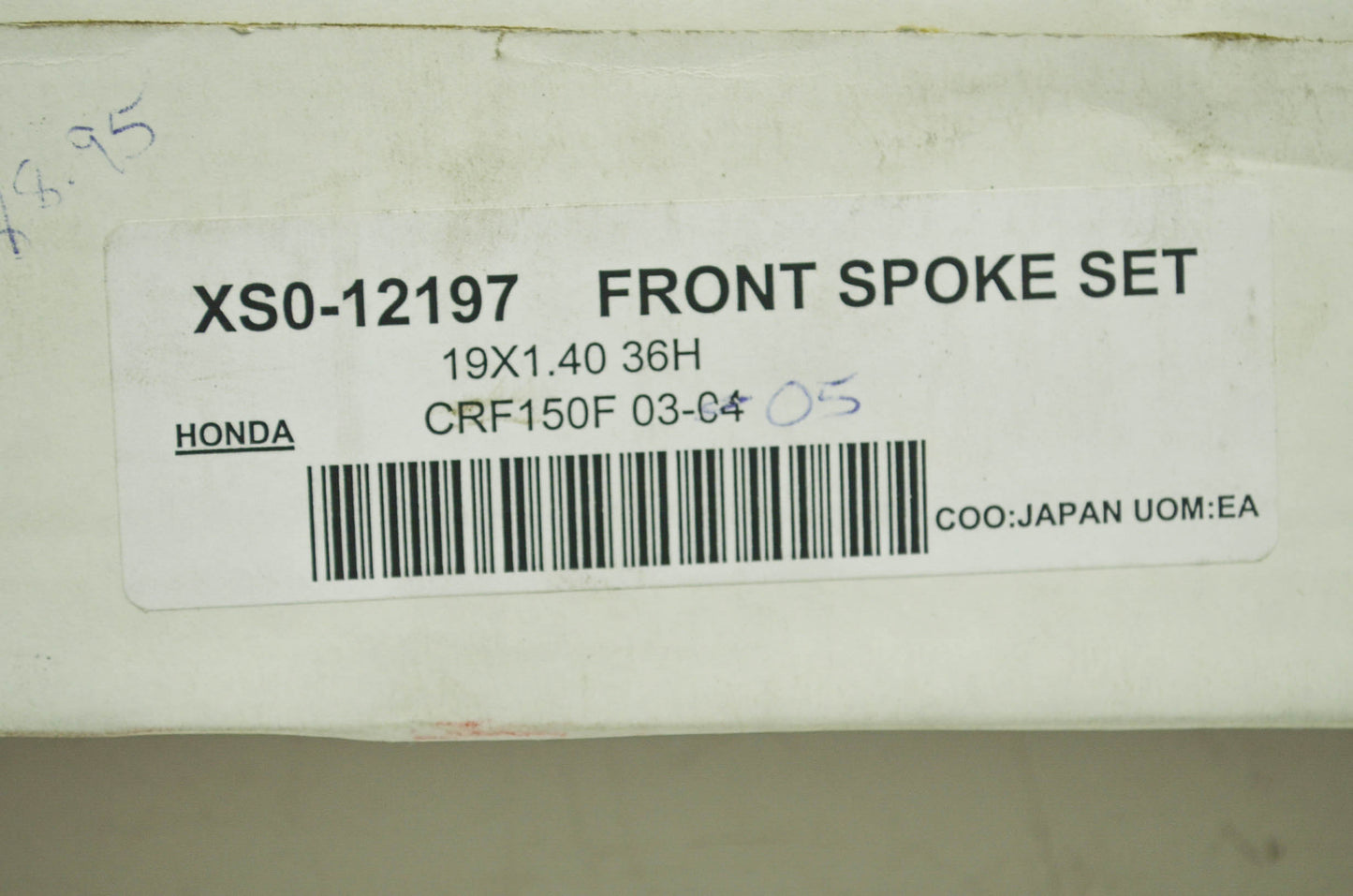 NEW Excel Front Wheel Spoke Kit 219X1.4 NOS