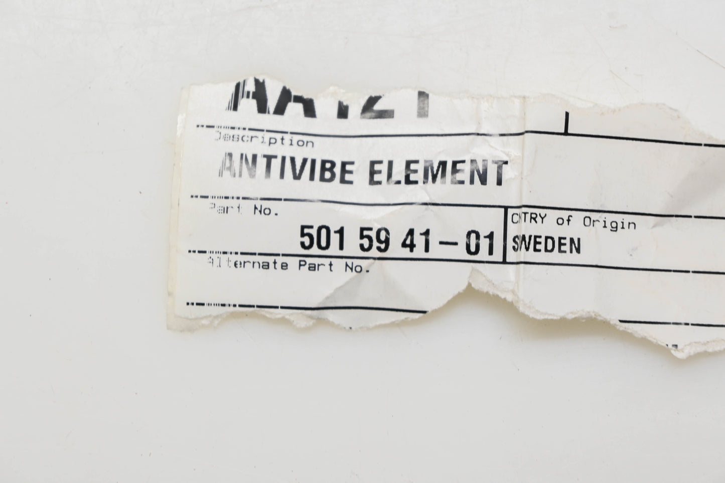 New OEM Husqvarna 501 59 41-01, 501594101 Antivibe Buffer NOS