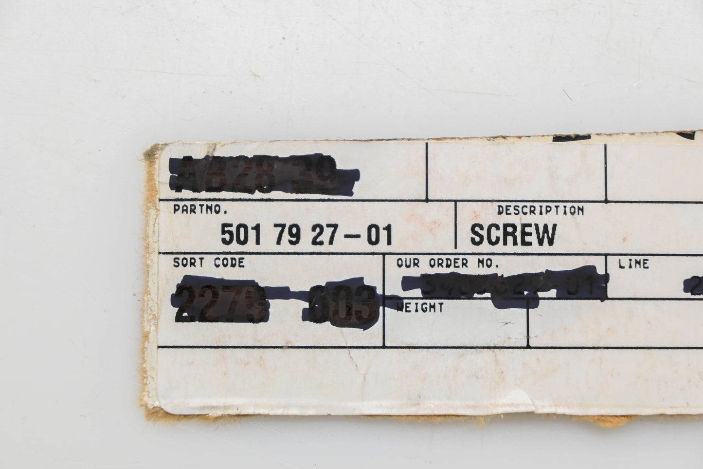 New OEM Husqvarna 501 79 27-01, 501792701 Chain Tensioner Bolt NOS
