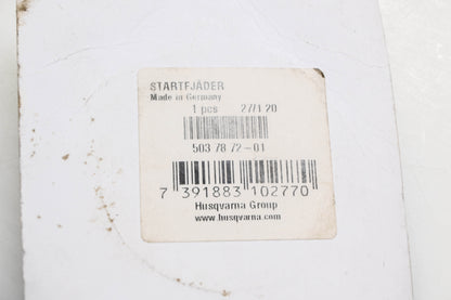 New OEM Husqvarna 503 78 72-01, 503787201 Recoil Starter Spring NOS