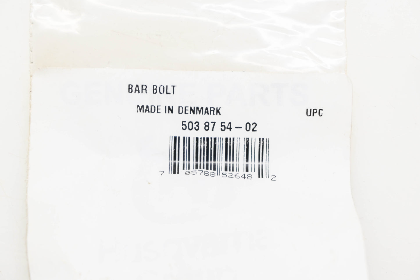 New OEM Husqvarna 503 87 54-02, 503875402 Bar Bolt NOS