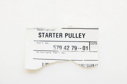 New OEM Husqvarna 579 42 79-01, 579427901 Starter Pulley NOS