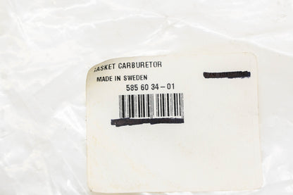 New OEM Husqvarna 585 60 34-01, 585603401 Carburetor Gasket NOS