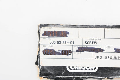New OEM Husqvarna 503 93 28-01, 503932801 Chain Tensioner Screw NOS