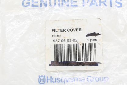 New OEM Husqvarna 537 06 63-02, 537066302 Air Filter Cover NOS