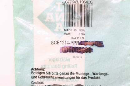 INA SCE1214-PPR Needle Roller Bearing NOS