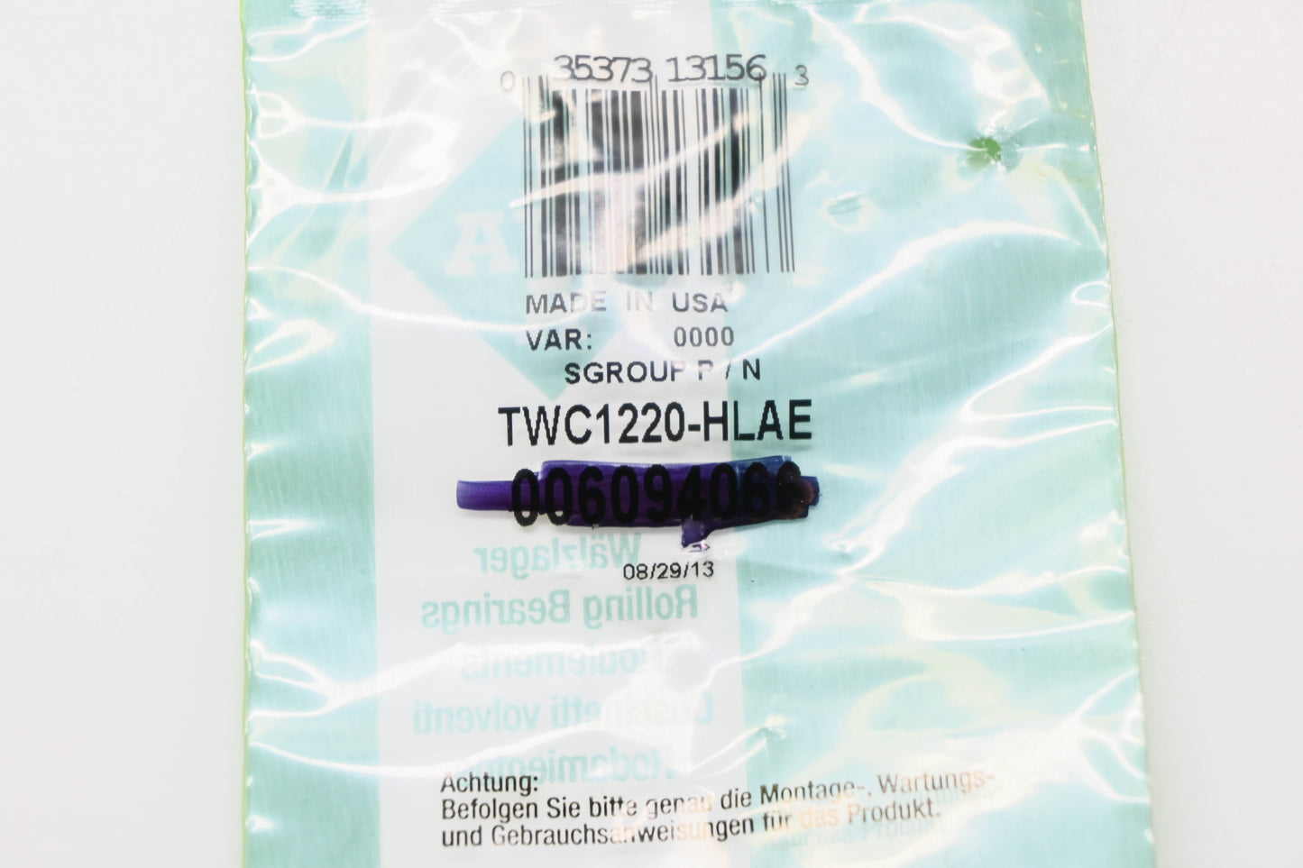 INA TWC1220-HLAE Thrust Bearing Washer NOS