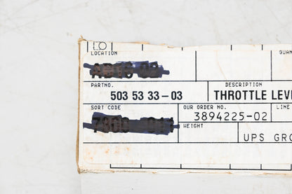 New OEM Husqvarna 503 53 33-03, 503533303 Throttle Lever NOS