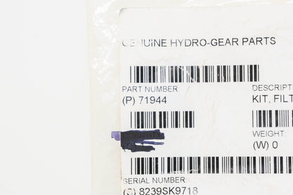 Hydro-Gear 71944 Filter Plug Kit NOS
