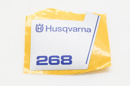 New OEM Husqvarna 503 62 39-02, 503623902 268 Chainsaw Decal NOS