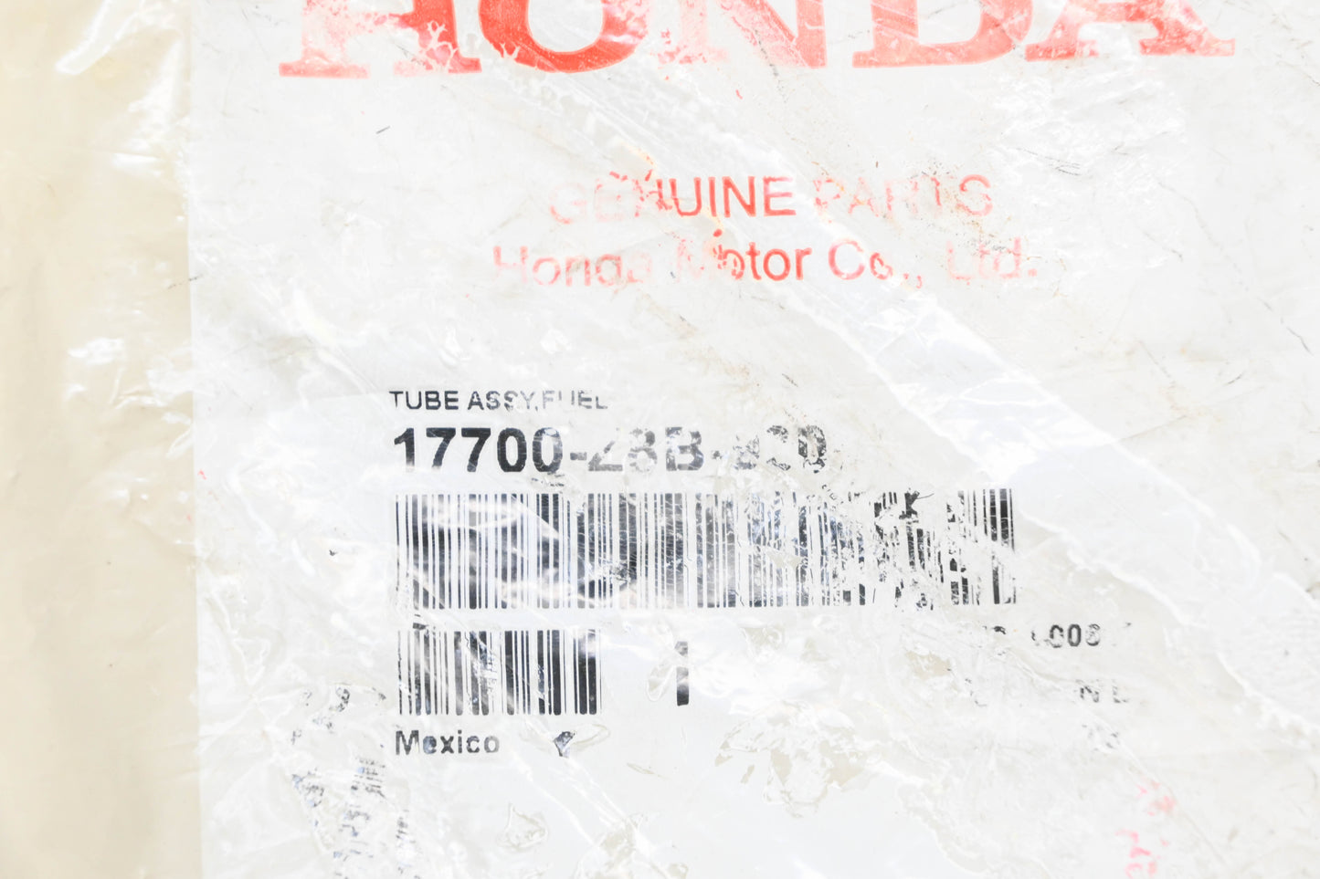 New OEM Honda 17700-Z8B-900 Fuel Tube Assembly NOS