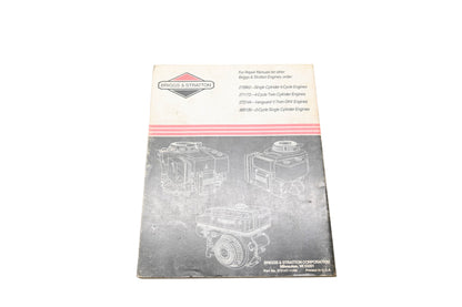 OEM Briggs & Stratton 272147-11/93 Single Cylinder OHV Engine Repair Manual