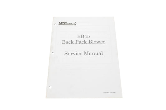 MTD 770-10246 BB45 Back Pack Blower Service Manual