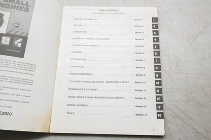 OEM Briggs & Stratton 272144-12/98 Vanguard V-Twin OHV Shop Manual