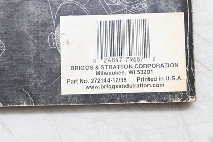 OEM Briggs & Stratton 272144-12/98 Vanguard V-Twin OHV Shop Manual