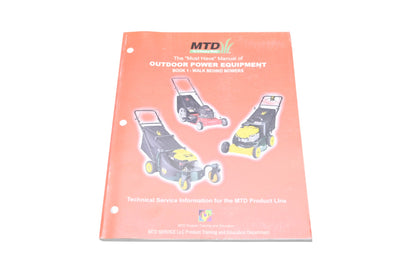 MTD 770-10581 Outdoor Power Equipment Book 1 Walk Behind Mowers