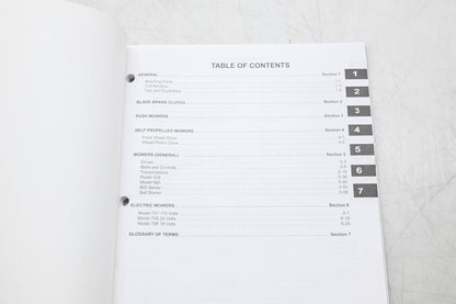 MTD 770-10581 Outdoor Power Equipment Book 1 Walk Behind Mowers