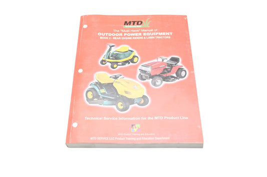 MTD 770-10579 Outdoor Power Equipment Book 2 Engine Riders & Lawn Tractors