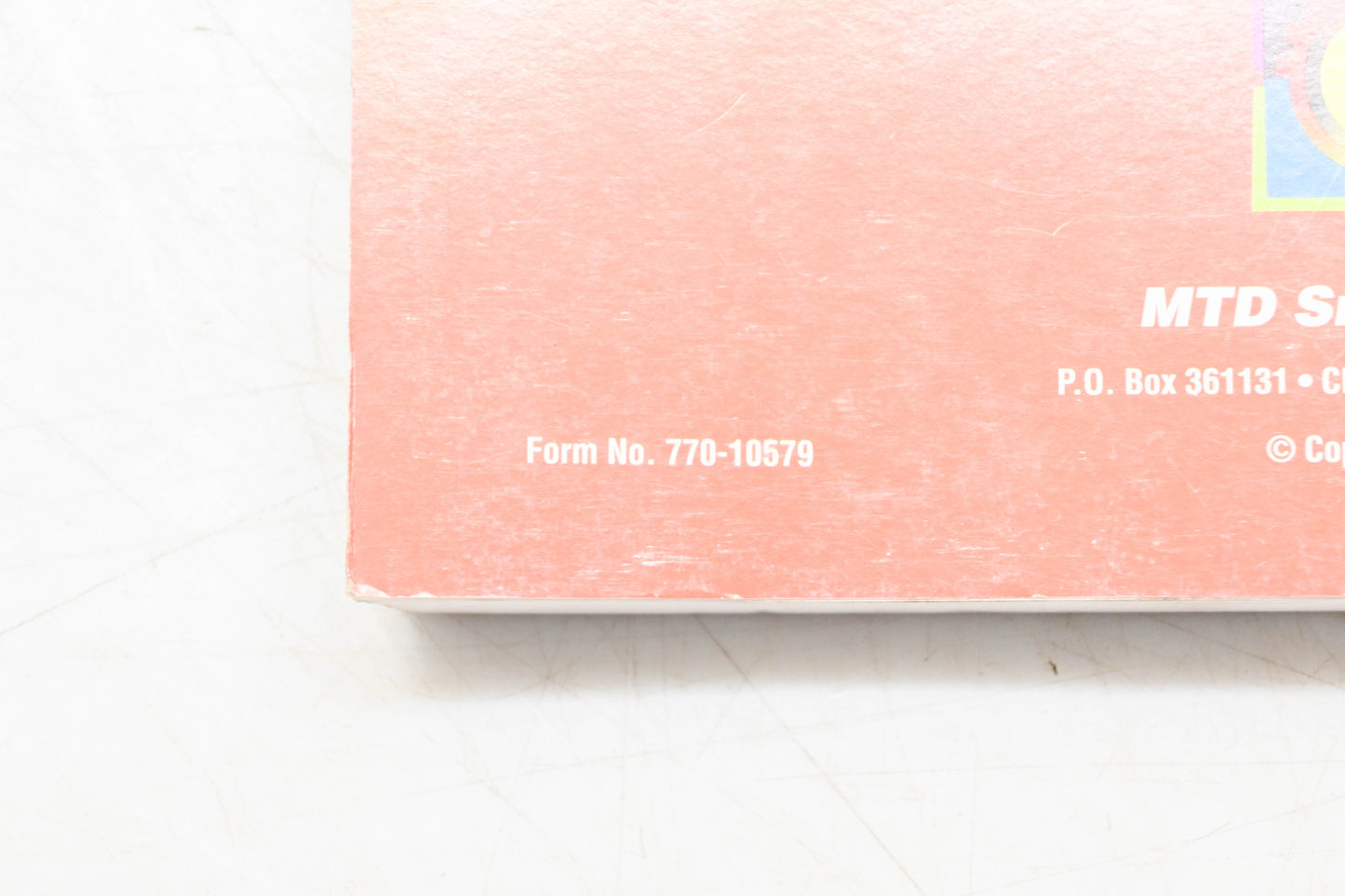 MTD 770-10579 Outdoor Power Equipment Book 2 Engine Riders & Lawn Tractors