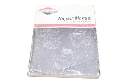 OEM Briggs & Stratton 272147-3/99, 024847796889 Single Cylinder OHV Engine Repair Manual